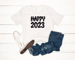 Happy 2023 SVG Image Cricut SVG Silhouette Cutting Machine, Cut Files, Print Files, Sublimation