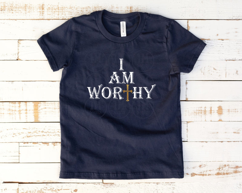 I Am Worthy SVG PNG JPG PDF Quotes Images, Cut File, Printing and Sublimation Design