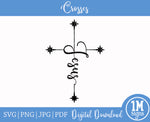 Jesus Cross SVG PNG JPG PDF Digital Image, Cut File, Printing and Sublimation Design