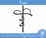Jesus Cross SVG PNG JPG PDF Digital Image, Cut File, Printing and Sublimation Design
