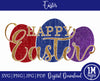 Happy Easter SVG PNG PDF JPG Digital Images, Art, Printing and Sublimation Design