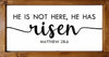 He Is Not Here He Has Risen SVG PNG JPG PDF Matthew 28:6 Digital Image, Cut File, Printing and Sublimation