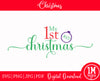 My 1st Christmas Happy Holidays Images, My First Christmas Digital Image