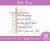 Romans 6:23 Digital Artwork SVG PNG JPG PDF