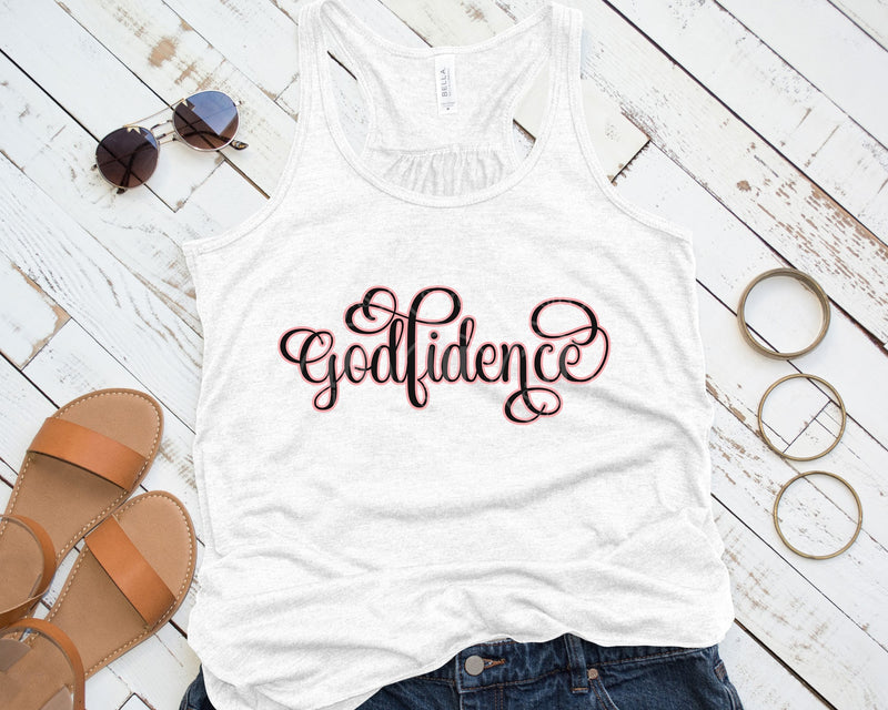 Godfidence SVG Word Art SVG PNG JPG PDF Digital Download Cutting File, Printing and Sublimation