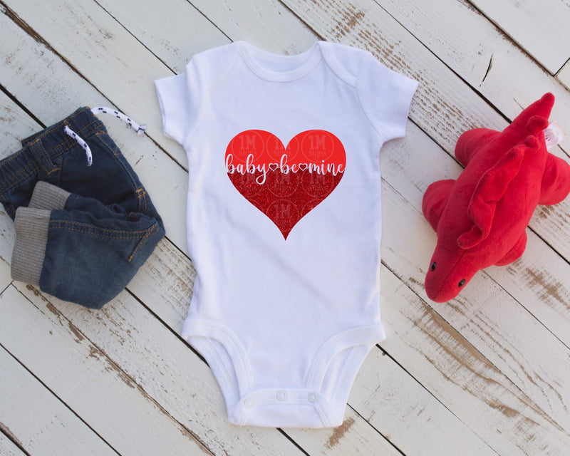 Baby Be Mine Red Glitter SVG PNG JPG PDF Digital Download Cut File, Printing and Sublimation