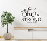 She is Strong SVG PNG JPG PDF Proverbs 31:25 Digital Image, Cut File, Printing and Sublimation Design