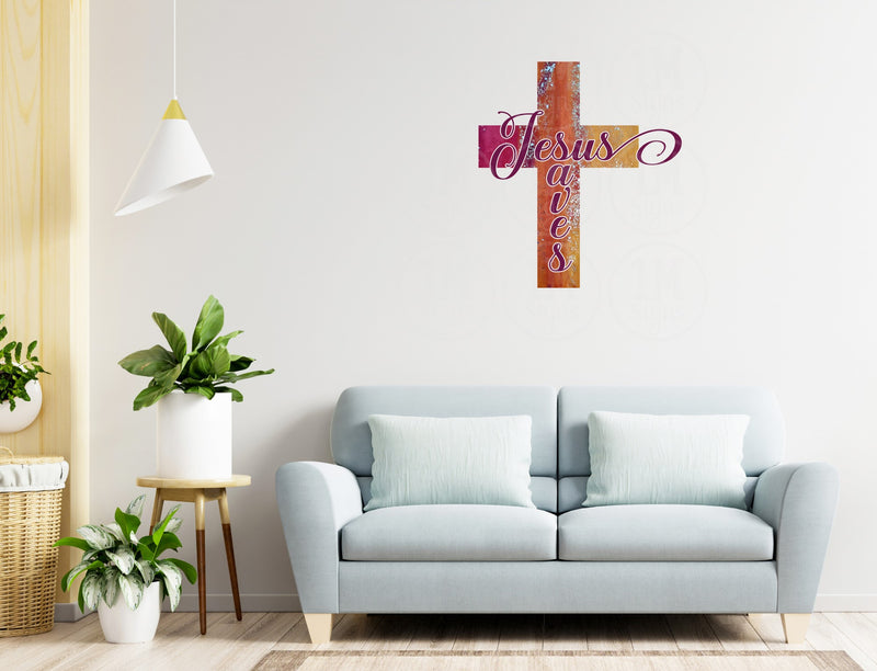 Jesus Saves Cross 2.0 SVG PNG JPG PDF Digital Image, Cut File, Printing and Sublimation Design