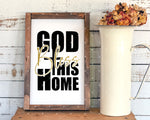 God Bless This Home, Cut File, Printing and Sublimation Design