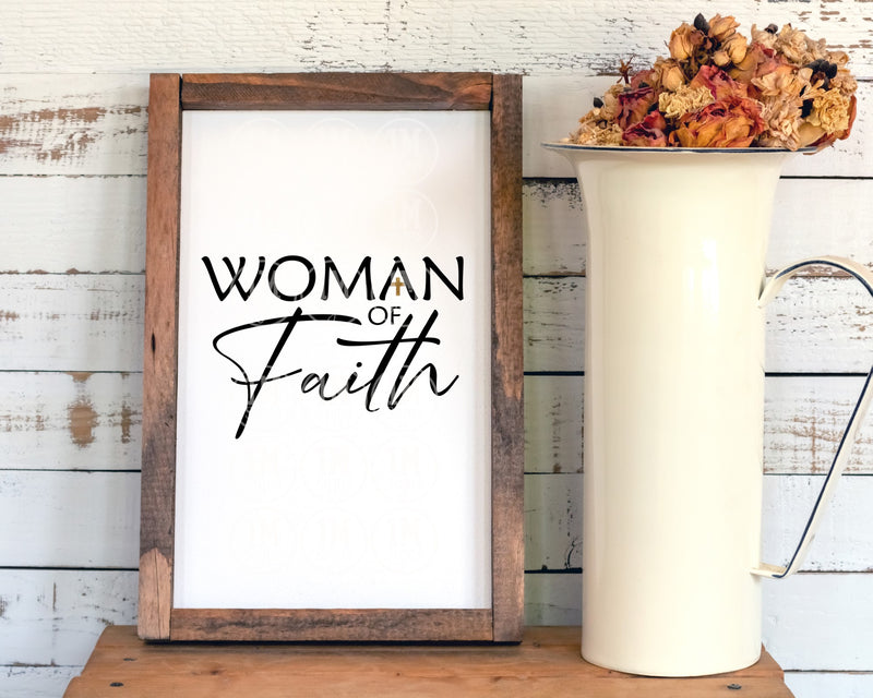 Woman of Faith SVG Image PNG Image Digital Art Sublimation Design, Mother's Day