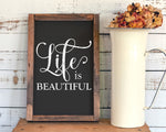 Life is Beautiful SVG PNG JPG PDF Quotes Images, Cut File, Printing and Sublimation Design