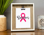 Survivor Cancer Ribbon SVG PNG JPG PDF Digital Images, Cut Files, Printing and Sublimation Design