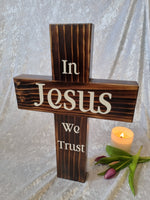 Handmade Wooden Crosses Scorched & Sealed with Bible Verse or Quote