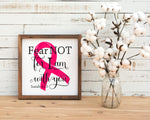Cancer Ribbon Fear Not I am With You SVG PNG JPG PDF Isaiah 43:5 Digital Images, Cut Files, Printing and Sublimation Design