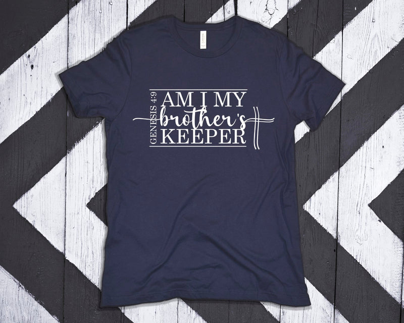 Am I My Brother's Keeper Genesis 4:9 SVG PNG JPG PDF Digital Image, Cut File, Printing and Sublimation