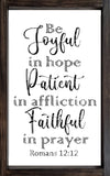 Be Joyful In Hope SVG Romans 12:12 SVG PNG JPG PDF Digital Image, Cut File, Printing and Sublimation Design