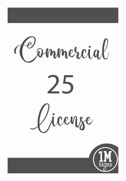Commercial 25 License