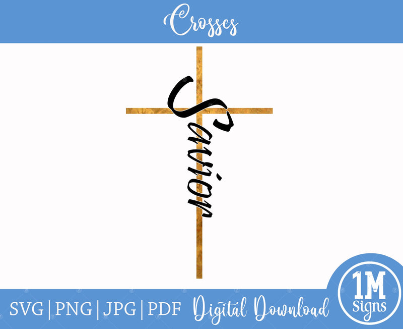 Savior Cross SVG PNG JPG PDF Digital Image