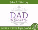 Dad A Girl's 1st Love SVG Image PNG Image Digital Art Sublimation Design, Father's Day