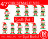Christmas Elf SVG Elf Family SVG Elf Bundle SVG PNG JPG PDF Happy Holidays Images, Cut File, Printing and Sublimation Design