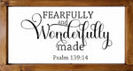 Fearfully and Wonderfully Made SVG PNG JPG PDF Psalm 139:14 Digital Image Cut File, Printing and Sublimation Design