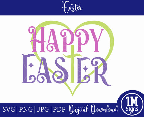 Happy Easter SVG PNG JPG PDF Digital Images, Art, Printing and Sublimation Design
