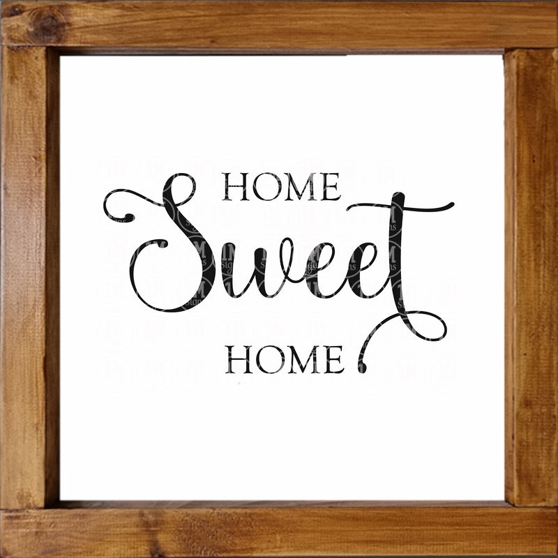 Home Sweet Home SVG PNG JPG PDF Quotes Images, Cut File, Printing and Sublimation Design