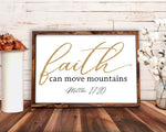 Faith Can Move Mountains Matthew 17:20 Bible Verse SVG PNG JPG PDF