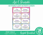 40 Family Lent Activity Cards