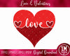 Love Heart Word Art SVG PNG JPG PDF Digital Image, Cutting File, Printing and Sublimation