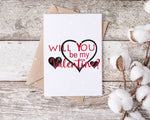 Will You Be My Valentine SVG PNG JPG PDF Digital Image, Cut File, Printing and Sublimation