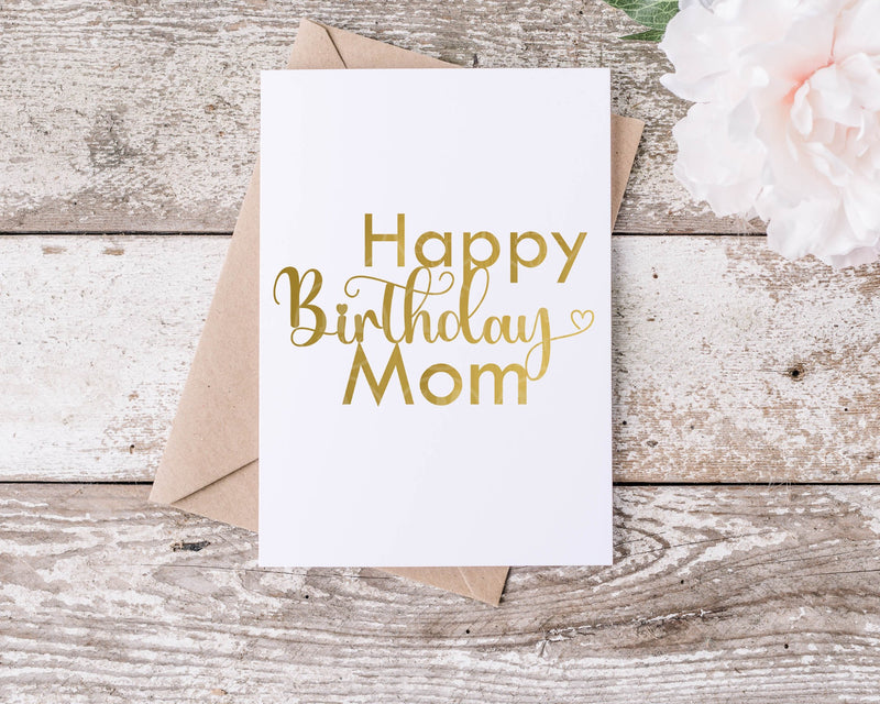 Happy Birthday Mom SVG PNG JPG PDF Digital Image, Cut File, Printing and Sublimation Design