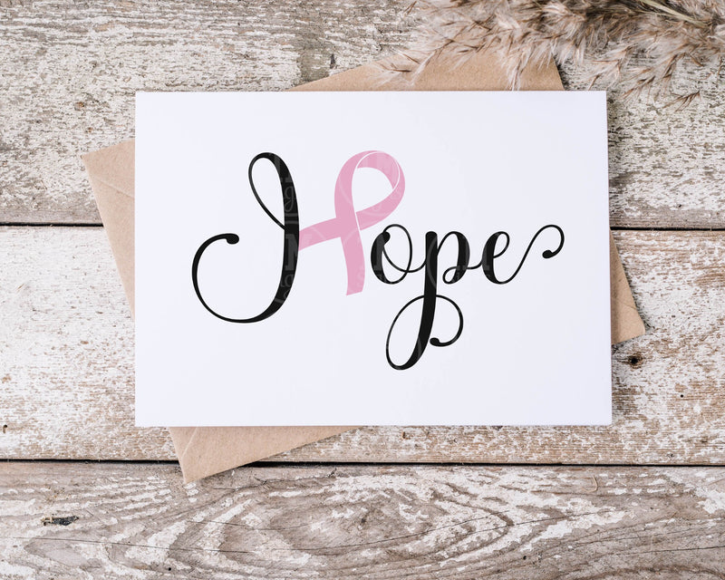Cancer Hope Word Art SVG PNG JPG PDF Digital Images, Cut Files, Printing and Sublimation Design