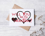 Will You Be My Valentine SVG PNG JPG PDF Digital Image, Cut File, Printing and Sublimation