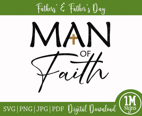 Man of Faith SVG Image Digital Art Sublimation Design
