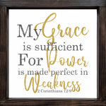 My Grace is Sufficient SVG PNG JPG PDF 2 Corinthians 12:9 Digital Image, Cut File, Printing and Sublimation Design