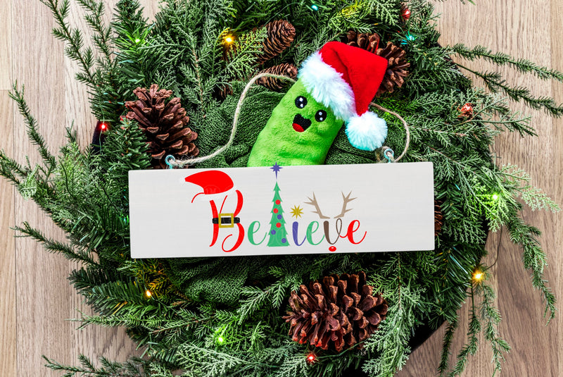 Believe Christmas SVG PNG JPG PDF Happy Holidays Images, Cut File, Printing and Sublimation Design
