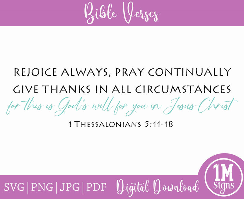 1 Thessalonians 5:16-18 images
