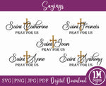 Saints Pray For Us Digital Image Bundle
