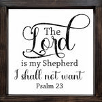 The Lord is My Shepherd Psalm 23 SVG Bible Verse
