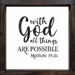 With God All Things Are Possible SVG PNG JPG PDF Matthew 19:26 Digital Image, Cut File, Printing and Sublimation Design