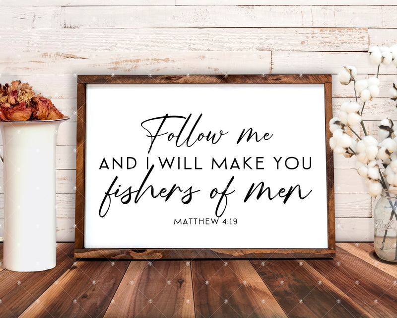 Follow Me and I will Make You Fishers of Men Digital Image, Mathew 4:19