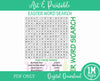Easter Word Search Game PDF Instant Download, Printable, Family Activity